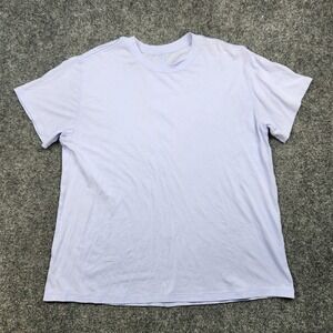 Lululemon Shirt Mens XL Purple Short Sleeve Crew Neck Athletic Lightweight Tee